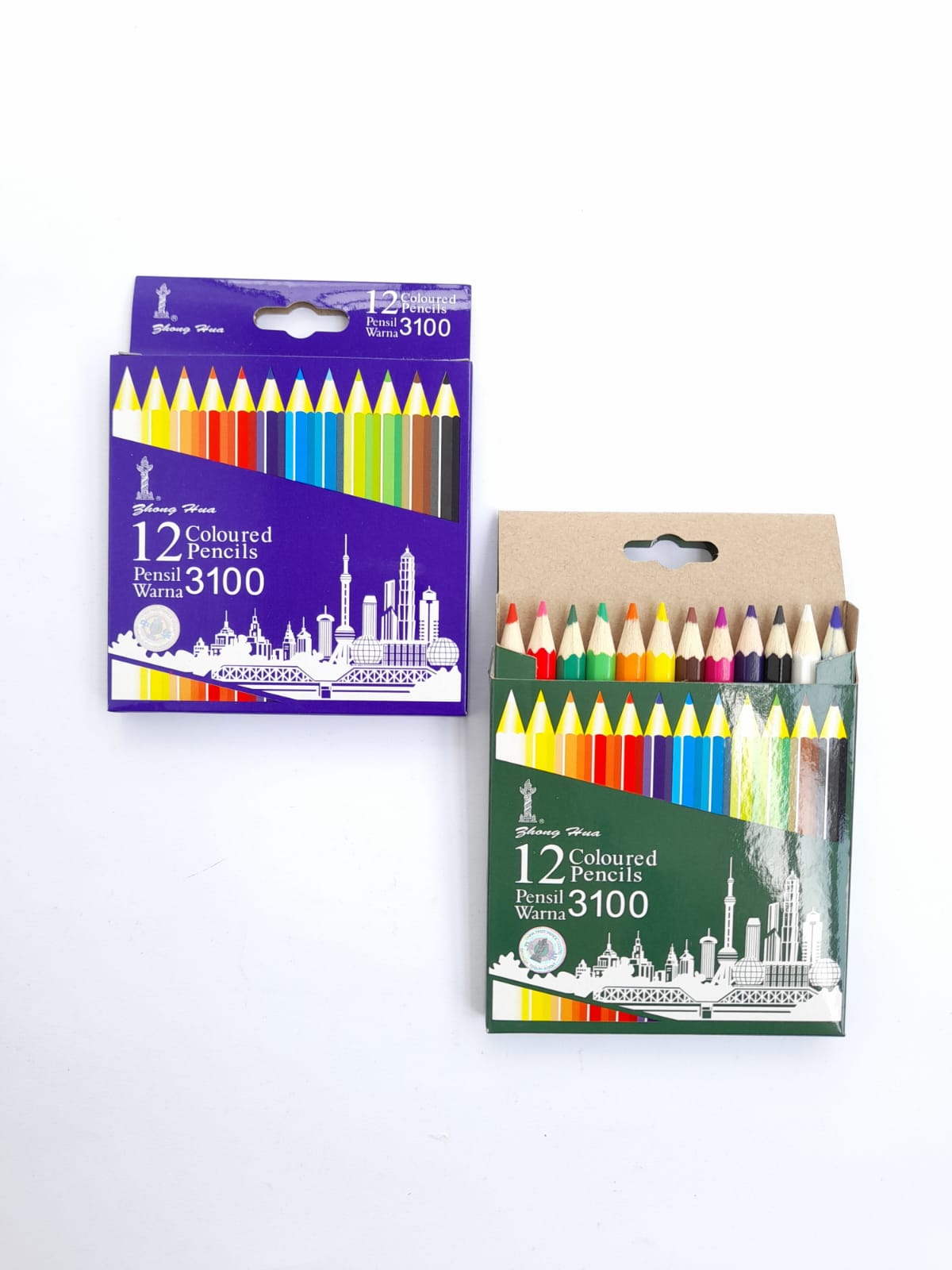 PENSIL WARNA ZHONG HWA 12 WARNA – 3100 | Toko Toyibs | Belanja Aman Dan ...